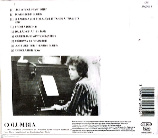 תמונה 2 ,Bob Dylan Highway 61 Revisited למכירה ברמת השרון אספנות  תקליטים ודיסקים