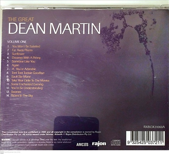תמונה 2 ,The Great Dean Martin Volume O למכירה ברמת השרון אספנות  תקליטים ודיסקים