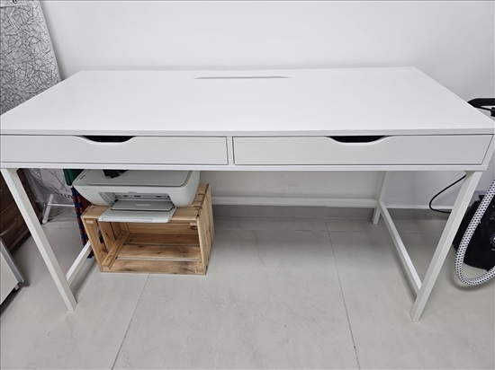 תמונה 1 ,שולחן עבודה לבן איקאה דגם Alex למכירה בתל אביב ריהוט  שולחן מחשב