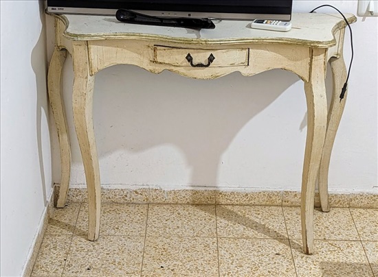 תמונה 2 ,שולחן קונסולת מגירה אחת מעץ למכירה בכוכב יאיר ריהוט  ריהוט עתיק