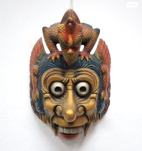 תמונה 1 ,מסכה יפנית עתיקה למכירה בפתח תקווה אומנות  חפצי נוי