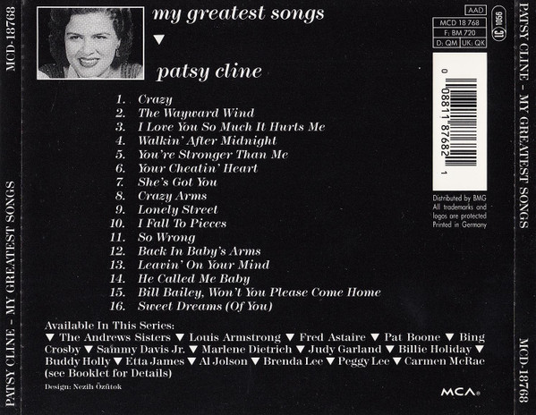 תמונה 2 ,Patsy Cline My Greatest Songs למכירה ברמת השרון אספנות  תקליטים ודיסקים