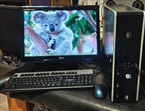 מחשב מותג HP+ מסך, מקלדת ועכבר 