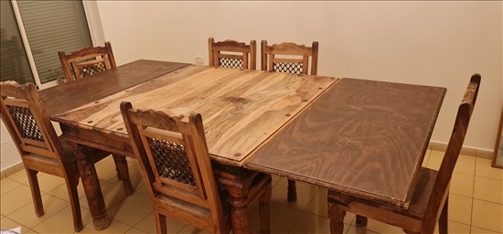 תמונה 1 ,שולחן פינת אוכל+6 כסאות למכירה בשדי אברהם ריהוט  פינת אוכל