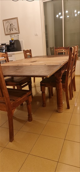 תמונה 2 ,שולחן פינת אוכל+6 כסאות למכירה בשדי אברהם ריהוט  פינת אוכל