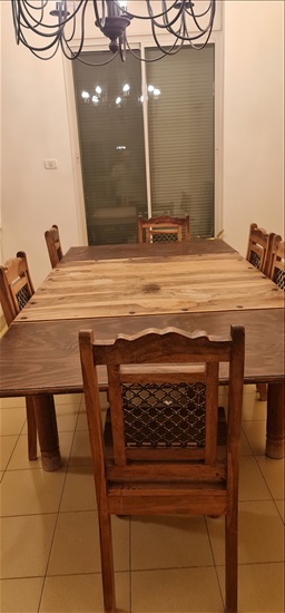תמונה 3 ,שולחן פינת אוכל+6 כסאות למכירה בשדי אברהם ריהוט  פינת אוכל