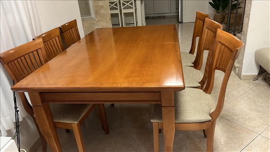 תמונה 1 ,שולחן+6כסאות למכירה ביקנעם עילית ריהוט  פינת אוכל