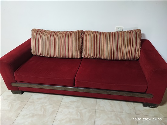 תמונה 3 ,ספה + כורסאות + הדום למכירה בשחר ריהוט  סלון