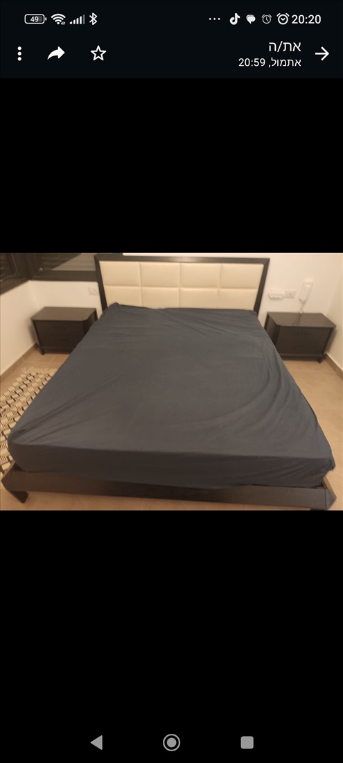 תמונה 1 ,מיטה + שידות במצב מעולה למכירה במודיעין-מכבים-רעות ריהוט  חדרי שינה