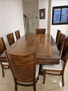 שולחן םינת אוכל עם 8 כסאות  