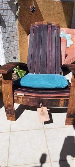 תמונה 1 ,Wine Barrel Adirondack chair למכירה בנהריה ריהוט  כיסאות