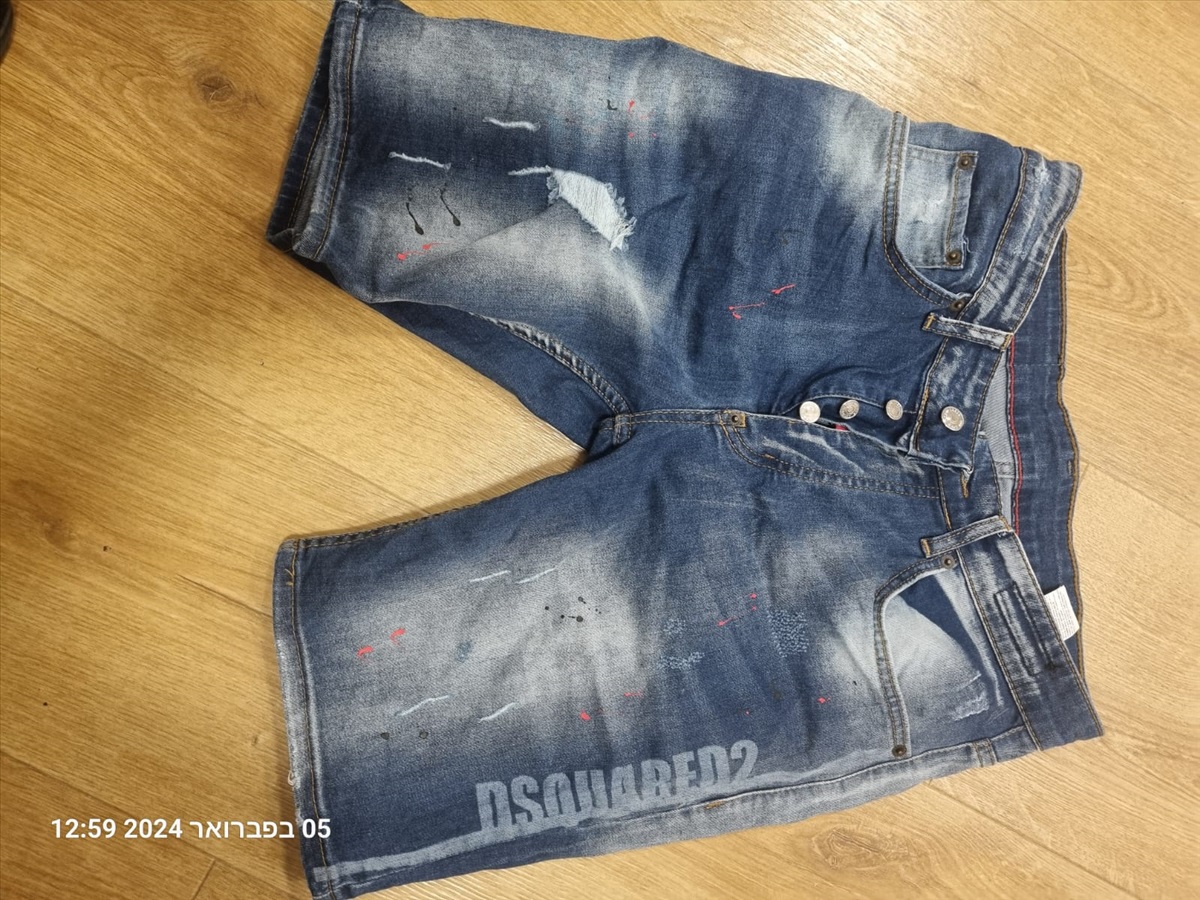 תמונה 1, גינס DSQUARED2 קצר כחדש למכירה בכפר יונה | ביגוד ואביזרים  גינסים ומ...