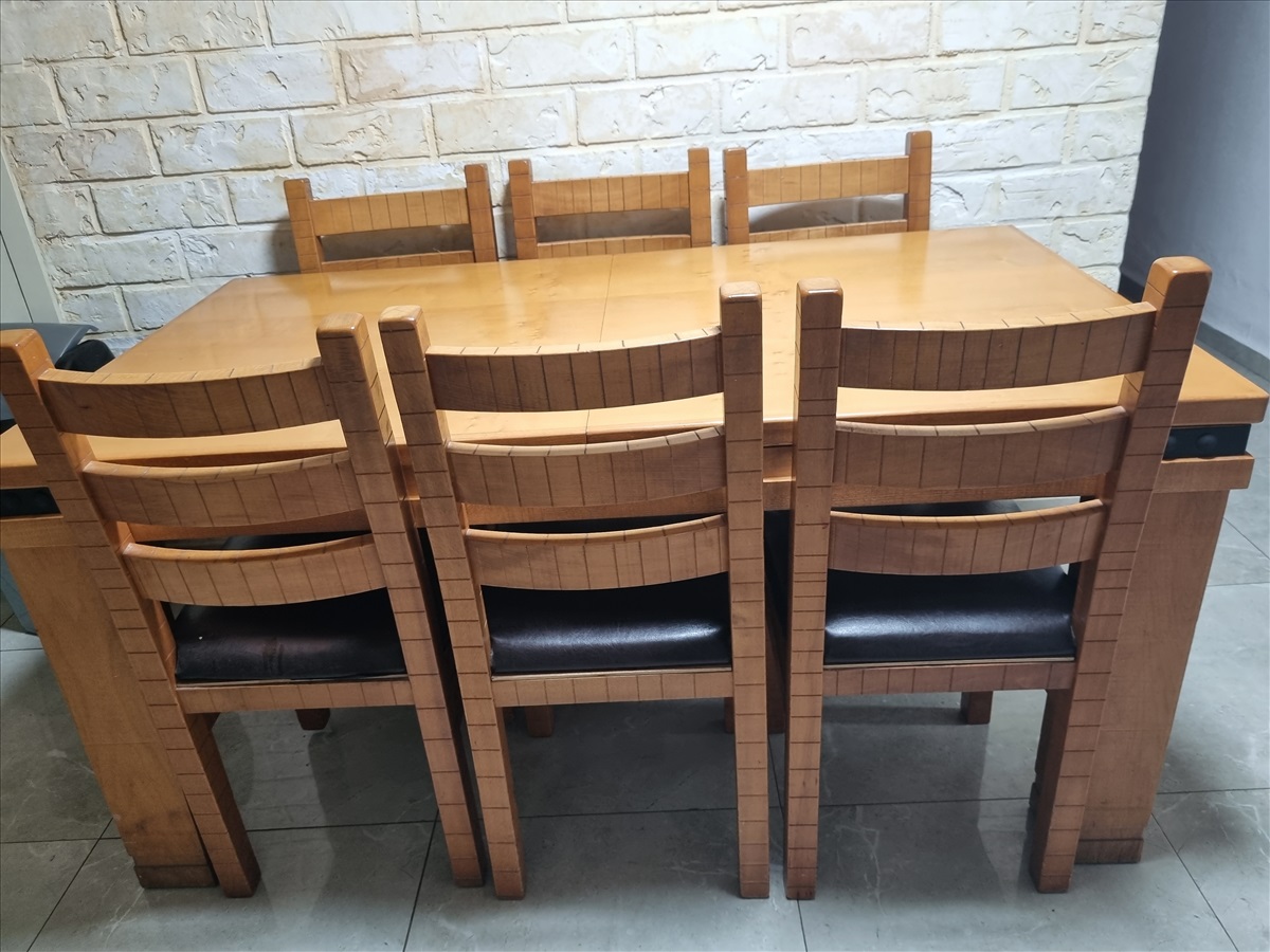תמונה 1, פינת אוכל פלוס 6 כיסאות למכירה בזכרון יעקב | ריהוט  פינת אוכל