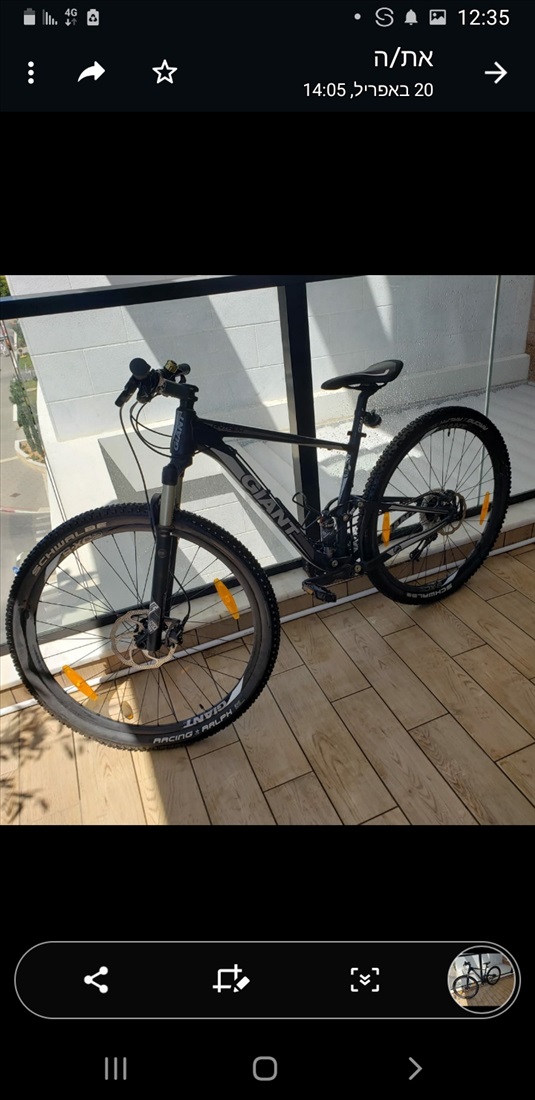 תמונה 1 ,אופני GIANT 29" למכירה בפתח תקווה אופניים  אופני הרים