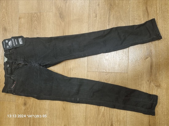 תמונה 3 ,ג'נס דיזל שחור מידה 26 כחדש למכירה בכפר יונה ביגוד ואביזרים  ג'ינסים ומכנסיים