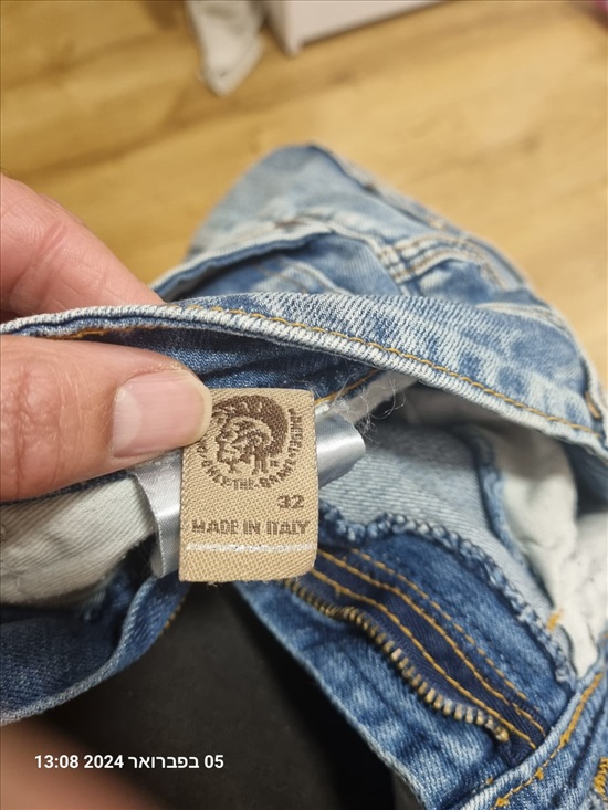 תמונה 3 ,ג'ינס דיזל ארוך מידה 32 כחדש למכירה בכפר יונה ביגוד ואביזרים  ג'ינסים ומכנסיים