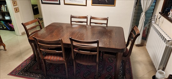 תמונה 1 ,שולחן 100×160 סמ '+6 כיסאות למכירה בגבעת שמואל ריהוט  פינת אוכל