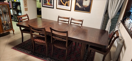 תמונה 2 ,שולחן 100×160 סמ '+6 כיסאות למכירה בגבעת שמואל ריהוט  פינת אוכל