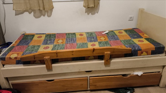 תמונה 1 ,מיטות חבר (מיטה עם מיטה נשלפת  למכירה ברמת גן ריהוט  מיטות