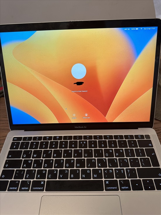 תמונה 1 ,MacBook Air 13" 128GB למכירה בהרצליה מוצרי Apple  מחשבים וציוד נלווה