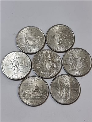 7 מטבעות 1/4 דולר, ארצות הברית 