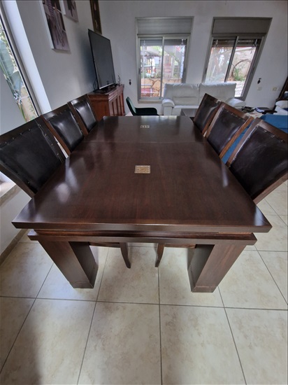 תמונה 1 ,שולחן + 6כיסאות למכירה בחדרה גבעת אולגה ריהוט  פינת אוכל