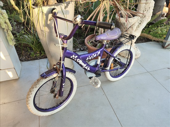 תמונה 1 ,אופניים לילדים מידה 16 סגולות  למכירה בפתחיה אופניים  אופני ילדים