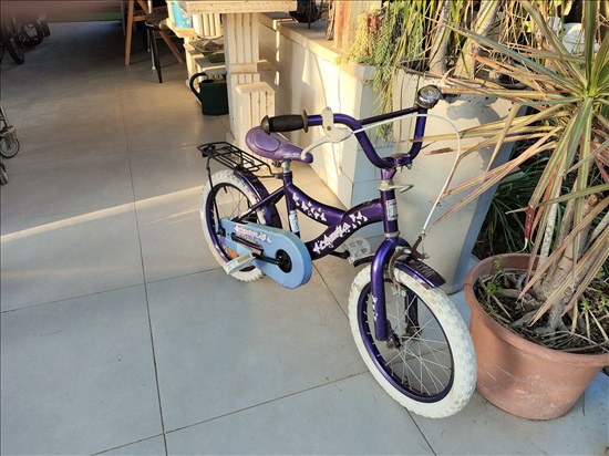 תמונה 2 ,אופניים לילדים מידה 16 סגולות  למכירה בפתחיה אופניים  אופני ילדים
