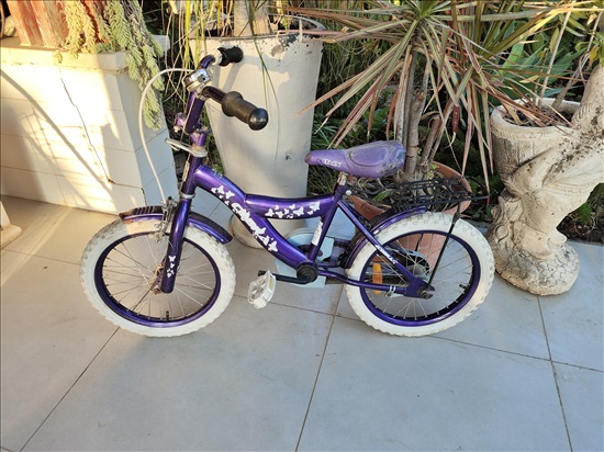 תמונה 4 ,אופניים לילדים מידה 16 סגולות  למכירה בפתחיה אופניים  אופני ילדים