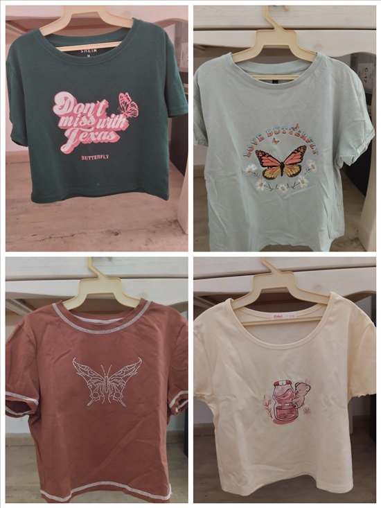 תמונה 4 ,חולצות קצרות למכירה בפתח תקווה יד-שניה לנשים  בגדי נשים
