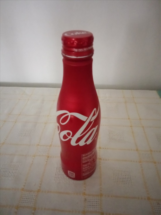 תמונה 1 ,פחית מתכת בצורת בקבוק למכירה ברמת גן אספנות  מוצרי קוקה קולה