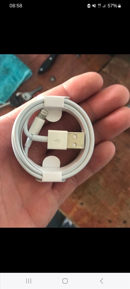 תמונה 1 ,כבל USB A ל USB Lightning למכירה בחולון מוצרי חשמל  טלפונים ואביזרים