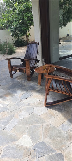 תמונה 1 ,כסאות מחבית יין עם שולחן  למכירה בנהריה  ריהוט  ריהוט לגינה