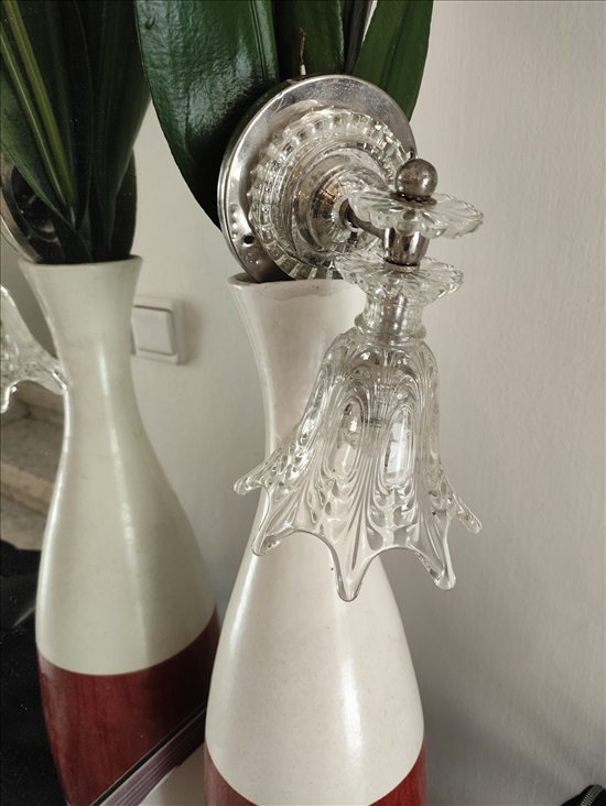 תמונה 4 ,מנורת קיר קריסטל איכותי וינטז' למכירה בפתחיה מוצרי חשמל  תאורה ונברשות