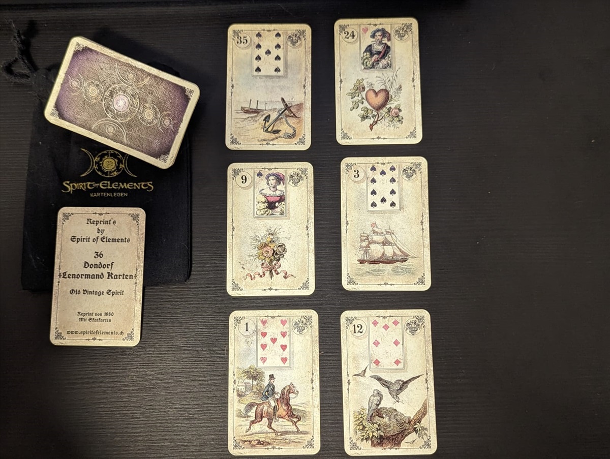 תמונה 1, קלפי Lenormand לחיזוי עתיד למכירה בפת | שונות  שונות