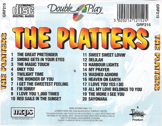 תמונה 2, The Platters – Greatest Hits למכירה ברמת השרון | אספנות  תקליטים ודיסקים