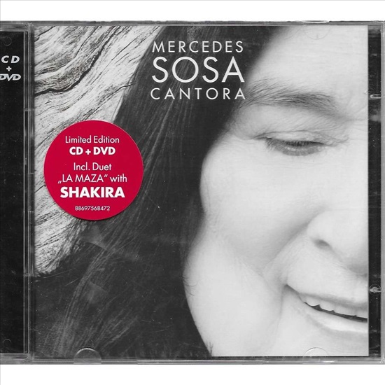 תמונה 1 ,Mercedes Sosa Cantora CD + DVD למכירה ברמת השרון אספנות  תקליטים ודיסקים