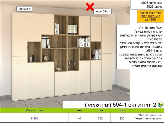 תמונה 1 ,ארונות  למכירה בתל אביב יפו ריהוט  ארונות