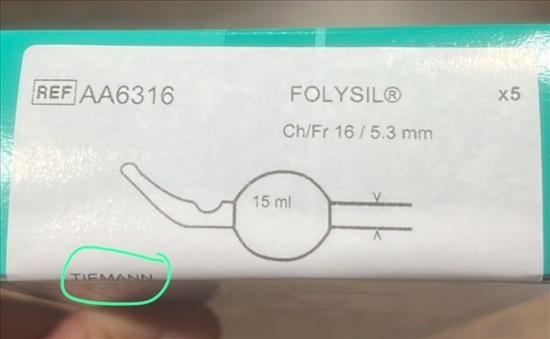 תמונה 1 ,קטטר מסוג טימן סיליקון REF16 למכירה בכפר סבא ציוד סיעודי/רפואי  אחר