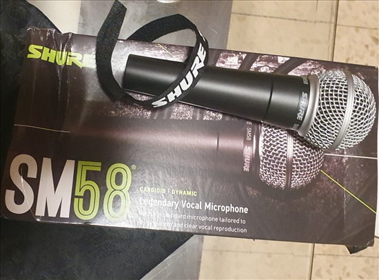 תמונה 1, מיקרופון Shure SM58 למכירה בבאר שבע | ציוד לדיגיי ואולפנים  מיקרופונים