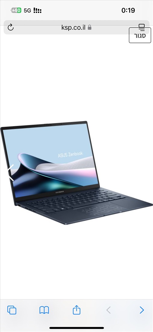 תמונה 2 ,Zenbook 14 Oled למכירה בפתח תקווה מחשבים וציוד נלווה  מחשב נייד