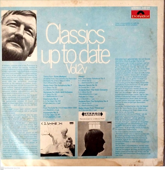 תמונה 2 ,James Last – Classics Up To Da למכירה ברמת השרון אספנות  תקליטים ודיסקים