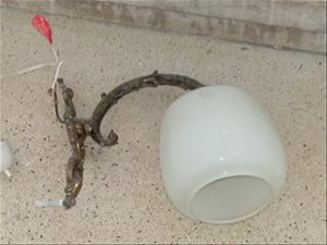 מנורת קיר, על כרכוב, וינטג׳. 