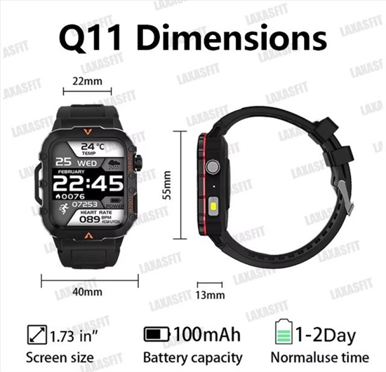 תמונה 2 ,LAXASFIT Men Sports SmartWatch למכירה בפתח תקווה תכשיטים  שעונים
