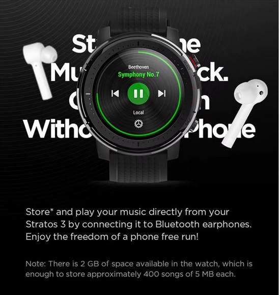 תמונה 8 ,Amazfit Smart Watch Stratos 3 למכירה בפתח תקווה סלולרי  שונות