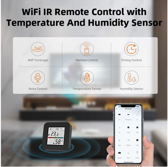 תמונה 2 ,Tuya Smart Universal IR Remote למכירה בפתח תקווה מוצרי חשמל  אביזרים