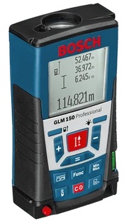 תמונה 1 ,מד טווח לייזר BOSCH GLM 150 למכירה בירושלים כלי עבודה  כלי עבודה