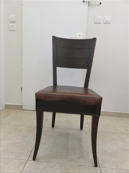תמונה 1 ,4 כיסאות-עור למכירה בירושלים ריהוט  פינת אוכל
