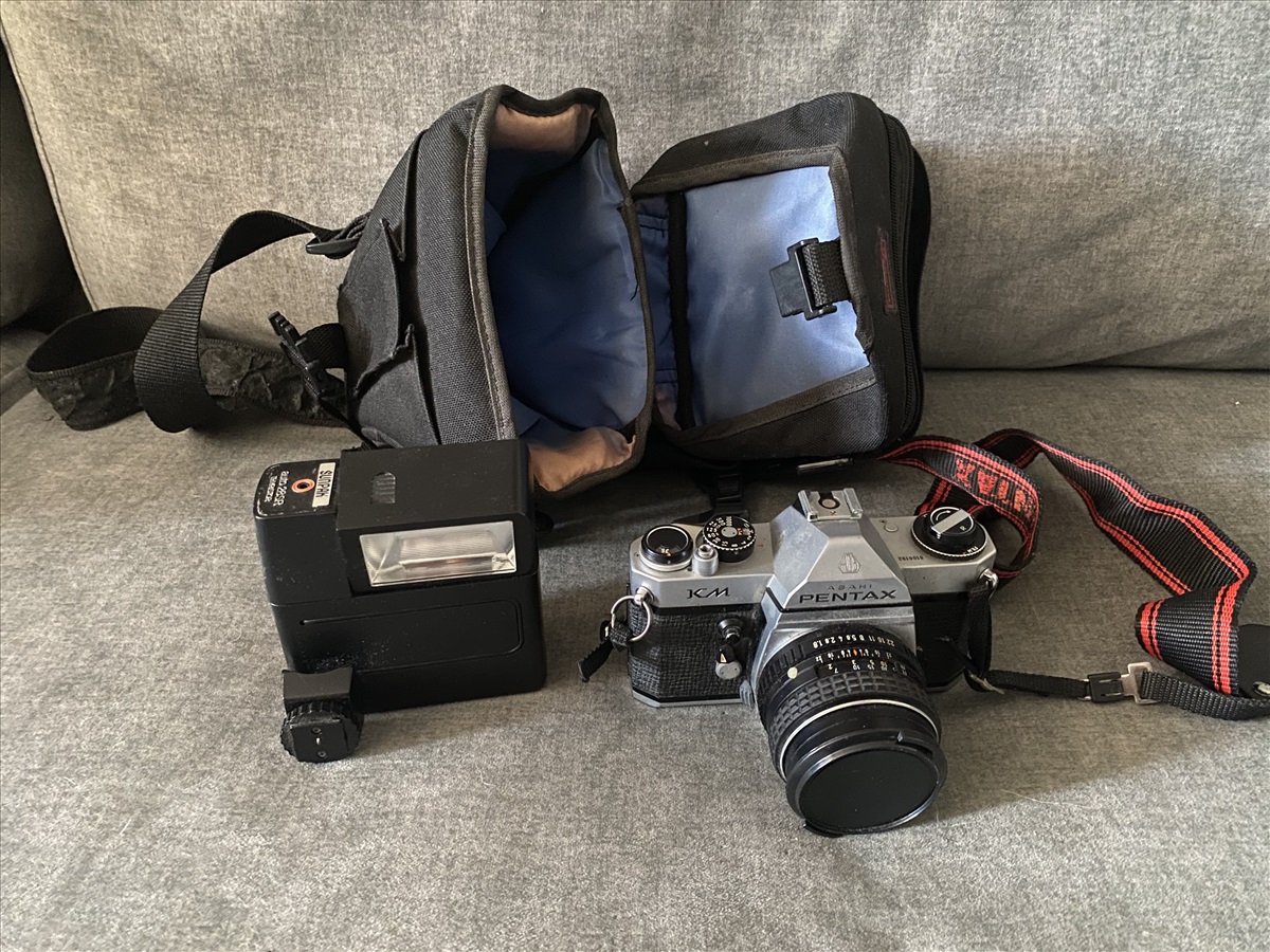 תמונה 1, מצלמת פילם Asahi Pentax + פלאש למכירה בהרצליה | צילום  מצלמת פילם