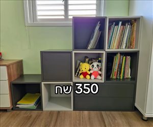 מדפים + מגירה  